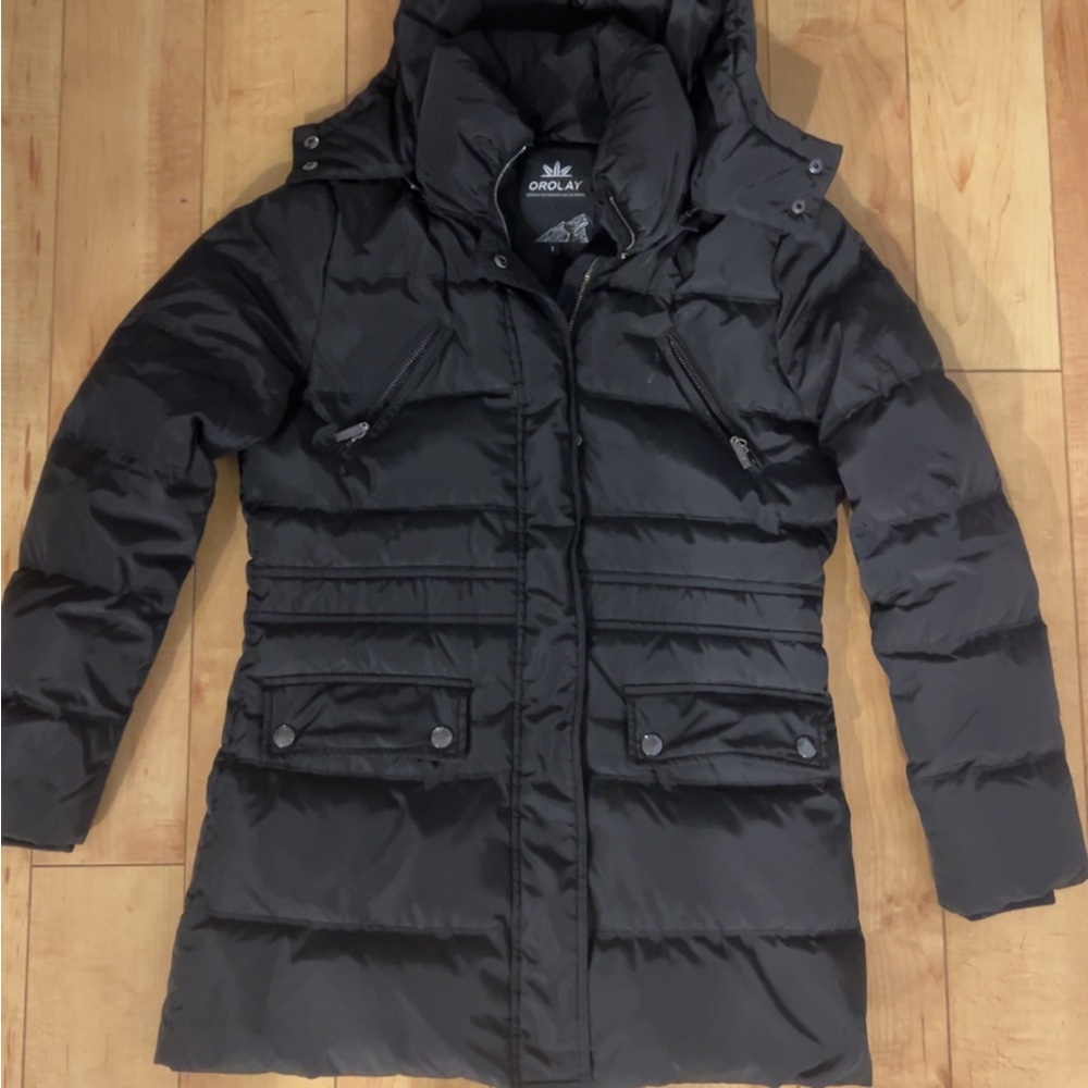 Orolay Black Women's Puffer Coat